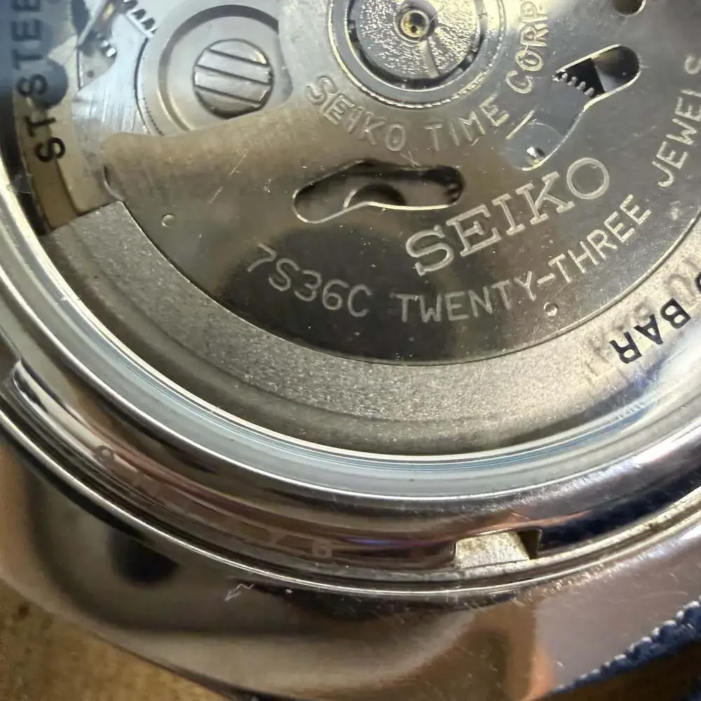 Seiko 5 Sports Automatic Watch 7S36-03J0 Blue Canvas Strap